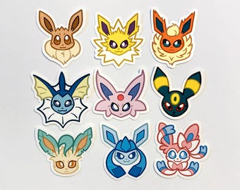 Eeveelution-stickers 3" | PKMN