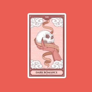 Dark romance book lover, morally gray, book sticker