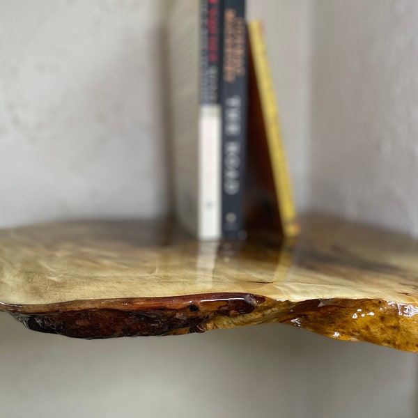 Live Edge Floating Shelf Etsy