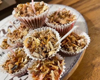 Handmade Mini Fire Starters, Unscented, Eco-Friendly