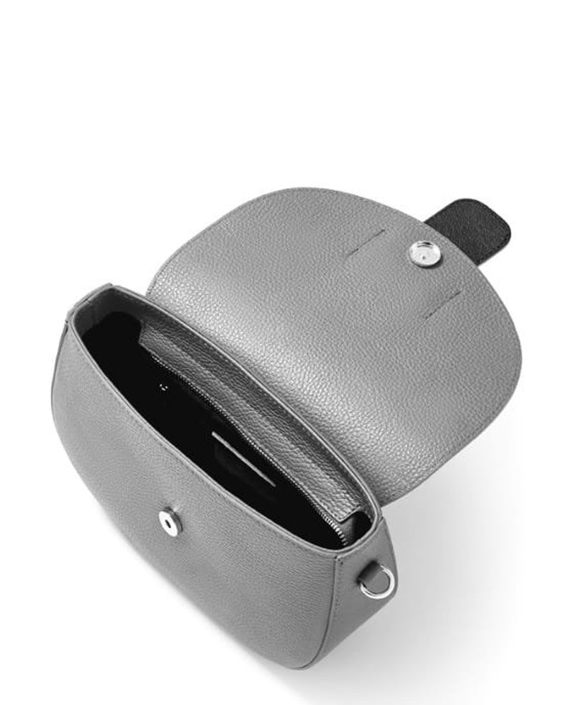 Real Leather Navy Crossbody Bag Navy Shoulder Bag Navy Designer Style Bag With Detachable Strap