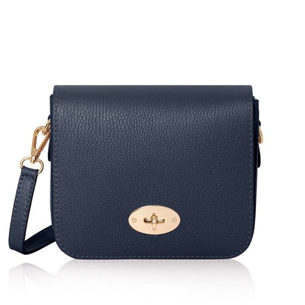 American Leather Blue Faux Allegator Shoulder Bag Size NA main image 1
