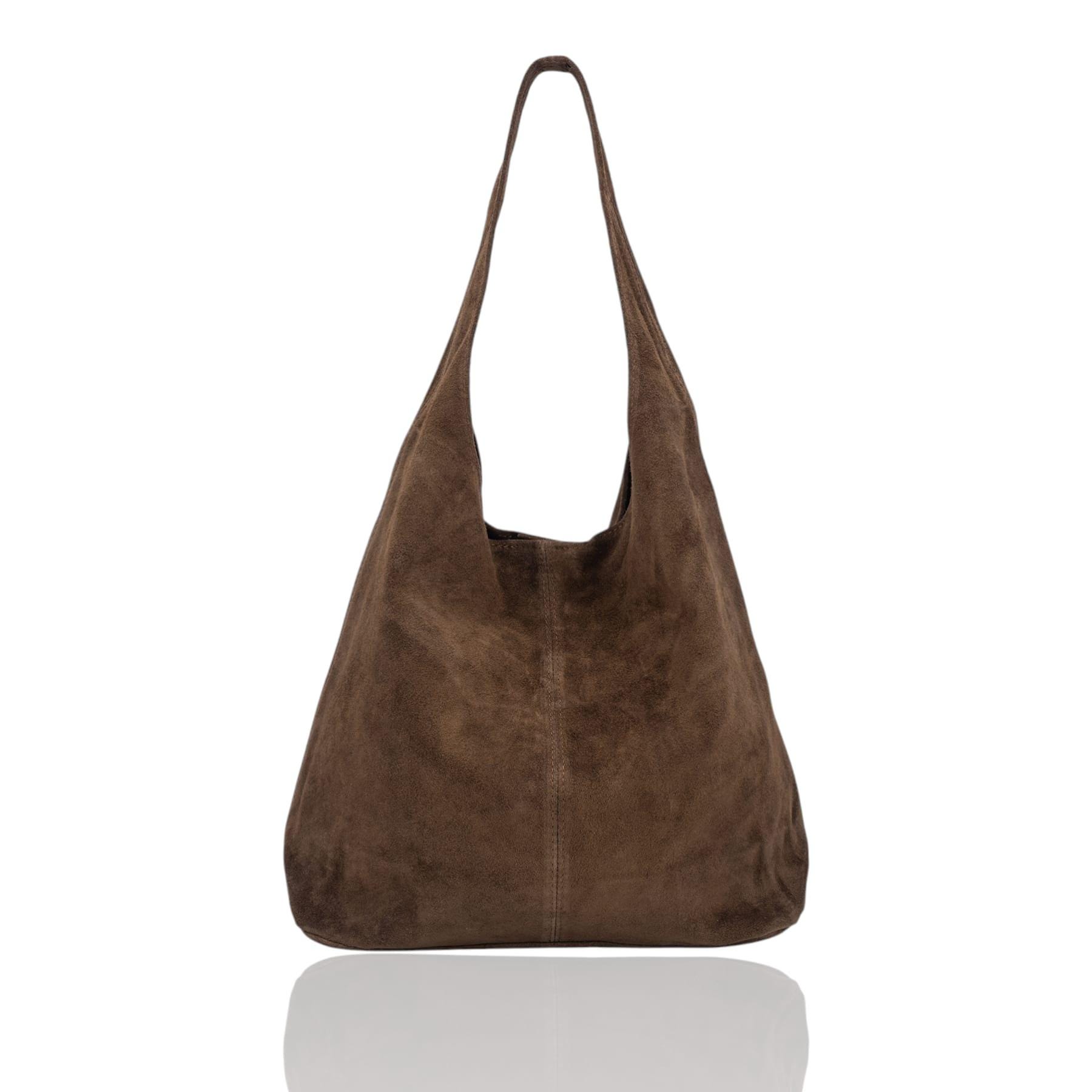 Veloursleder Shopper Wildleder Hobo Bag Taschen Beutel Leder Hobo