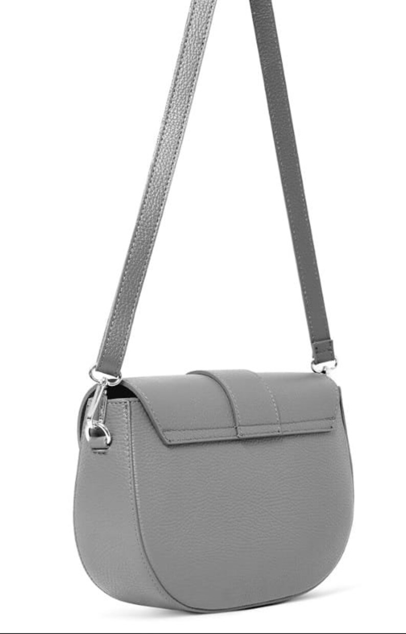 Real Leather Navy Crossbody Bag Navy Shoulder Bag Navy Designer Style Bag With Detachable Strap