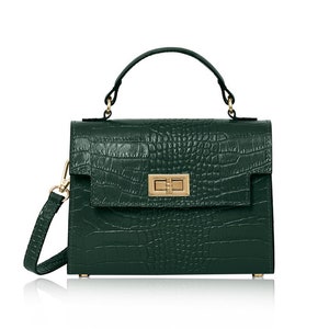 Hunter green designer handbags sale