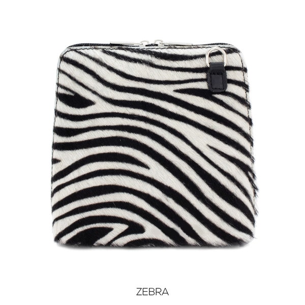 Animal Print Leather Crossbody With Detachable Strap Crossbody Bag Handbag Shoulder Bag Evening Bag Gift For Her