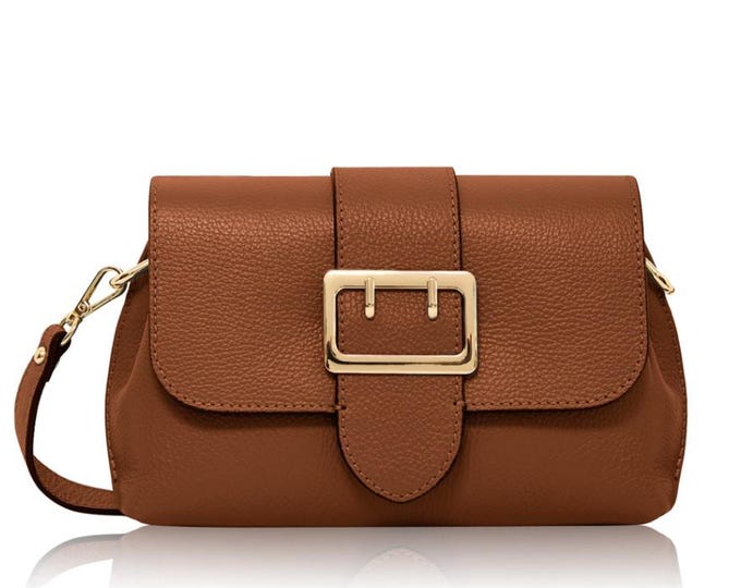 Genuine Leather Wear Resisting Casual Brown Chest Bag Shoulder Crossbody Bag main image 0