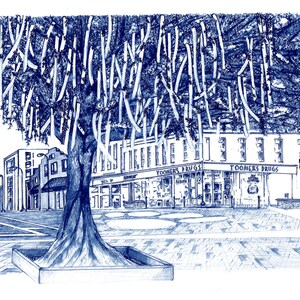 Rolled Toomer's Corner in Black and White, Orange and Navy - Etsy