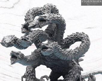 Snapping Turtle Hydra - Huge monster - D&D - TTRPG - Stormborn Collectibles