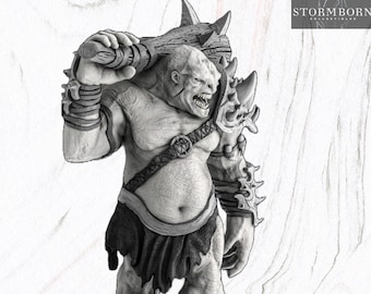 Mountain Troll - Large Miniature - DnD - TTRPG - 8k - Stormborn Collectibles