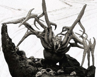 Grimfang Weaver of Nightmares - Big Miniature - Spider Queen - DnD - TTRPG - 8k - Stormborn Collectibles