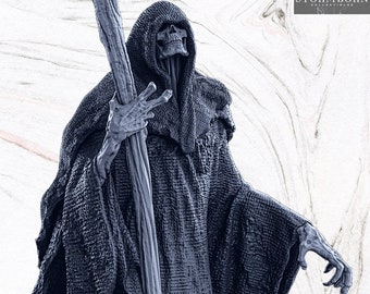 Death - Grand Reaper - Miniature - D&D - Pathfinder - Tabletop RPG - Stormborn Collectible - Ready to paint - Undead - Figurine Model