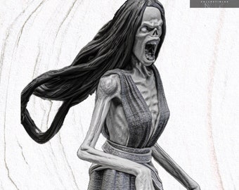 Banshee - 32 mm miniature - DnD - TTRPG - 8k - Stormborn Collectibles - Ghost - Witch