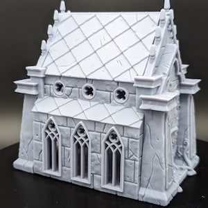 Mausoleum Crypt Props | Miniature | DND Terrain | Building | Cemetery | D&D | Pathfinder | Fantasy | Tabletop TTRPG | 8k printed | Scenery