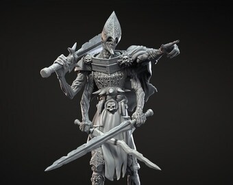 Undead - Warrior - Dinoworld - 32 mm miniature - D&D - Pathfinder - Tabletop RPG