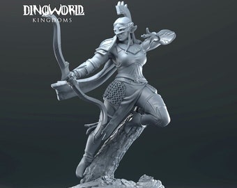 Elf Archer - Ranger - Dinoworld - 32 mm miniature - D&D - Pathfinder - Tabletop RPG