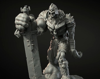 Colossal undead - Warrior - Dinoworld - 32 mm Heroic miniature - D&D - Pathfinder - Tabletop RPG