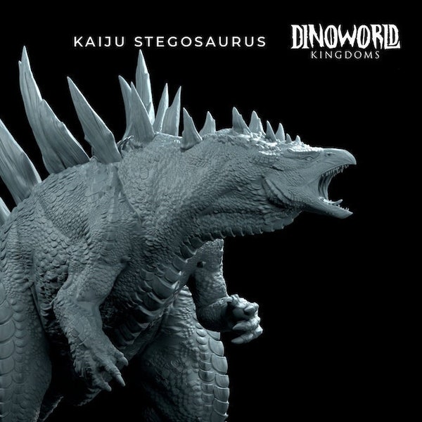 Kaiju Stegosaurus - Monster - Tarrasque - Primitive Creature -  Dinoworld - Huge miniature - D&D - Pathfinder - Tabletop RPG