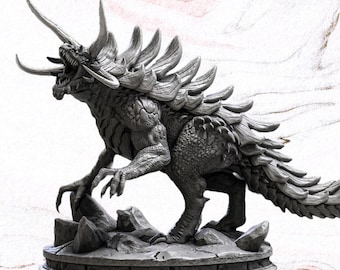 Tarrasque - Miniature - 6.6 inch Tall - D&D - Stormborn Collectibles