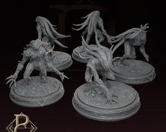 Soul Hunters | Miniature | DnD | Pathfinder | TTRPG | 8k printed | Parasite Collectibles | Creature | Monster | Ghouls