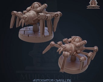 Crawler - 32 mm miniature - Wizard Tikerer & automatons - Mujja's Forge - TTRPG - Dnd