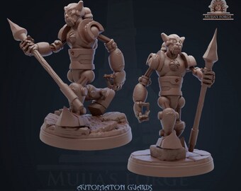 Guard - 32 mm miniature - Wizard Tikerer & automatons - Mujja's Forge - TTRPG - Dnd