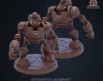 Juggernaut - 32 mm miniature - Wizard Tikerer & automatons - Mujja's Forge - TTRPG - Dnd