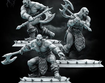 Orc Warrior - 32 mm miniature - DnD - TTRPG - 8k - Stormborn Collectibles