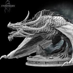 Thornscale Dragon | Huge Miniature | DnD | Pathfinder | TTRPG | 8k printed | Stormborn Collectibles | Monster | Boss
