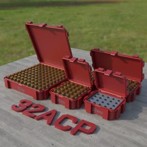 Digital STL file ABOX Ammo box 32 ACP ammunition storage ammo crate 32 auto