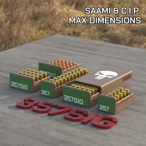 Digital STL file 357 SIG Ammo Box, 3D Printable BBOX Ammunition Storage
