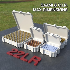 Plik cyfrowy STL 22 LR Ammo Box, drukowany w 3D schowek na amunicję ABOX, 22 Long Rifle zdjęcie 1