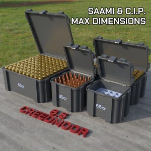 Plik cyfrowy STL 6.5 Creedmoor Ammo Box, pojemnik na amunicję ABOX do druku 3D