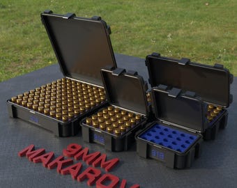 Digital STL file ABOX Ammo box 9x18 Makarov ammunition storage ammo crate 9x18mm