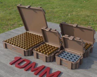 Digital STL file ABOX Ammo box 10mm ammunition storage ammo crate 10 mm