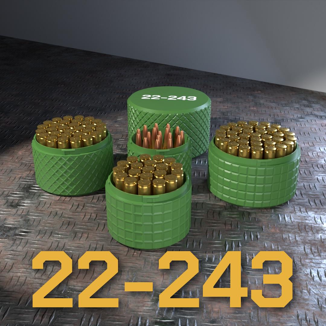 ammo グッズ セット 243 3d Print Ammo Holder - Etsy