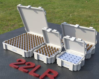 Digital STL file ABOX Ammo box 22 LR ammunition storage ammo crate 22 Lr Long Rifle