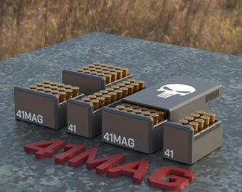 Digital STL file BBOX Ammo box 41 REM Mag ammunition storage ammo crate 41 Mag