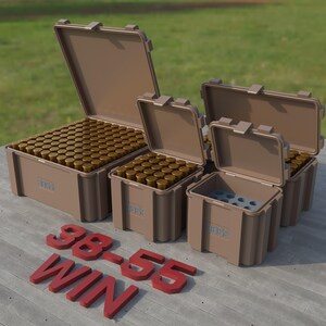 Digital STL file ABOX Ammo box 38-55 Win ammunition storage ammo crate 38-55 WCF