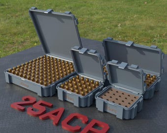 Digital STL file ABOX Ammo box 25 ACP ammunition storage ammo crate 25ACP