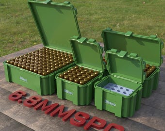 Digital STL file ABOX Ammo box 6.8 REM Spc ammunition storage ammo crate 6.8spc