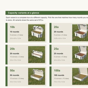 Plik cyfrowy STL 22 LR Ammo Box, drukowany w 3D schowek na amunicję ABOX, 22 Long Rifle zdjęcie 6