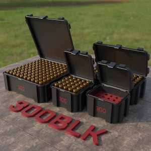 Digital STL file ABOX Ammo box 300 BLK ammunition storage ammo crate 300blk Blackout