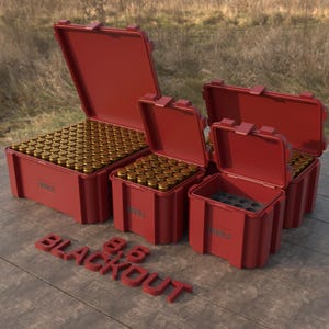 Digital STL file ABOX Ammo box 8.6 Blackout ammunition storage ammo crate 8.6 BLK