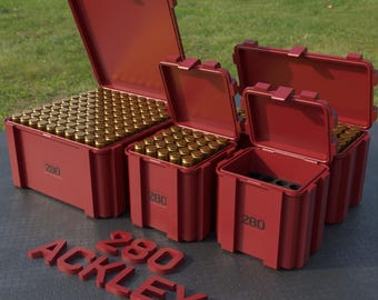 Digital STL file ABOX Ammo box 280 ACKLEY ammunition storage ammo crate 280 Ai