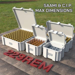 Plik cyfrowy STL 223 Rem Ammo Box, pojemnik na amunicję ABOX do druku 3D