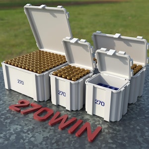 Digital STL file ABOX Ammo box 270 WIN ammunition storage ammo crate 270win