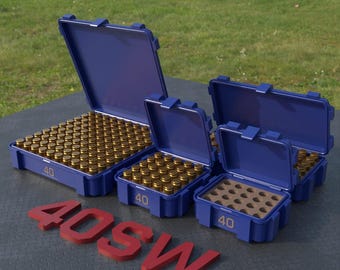 Digital STL file ABOX Ammo box 40 S&W ammunition storage ammo crate 40sandw 40sw