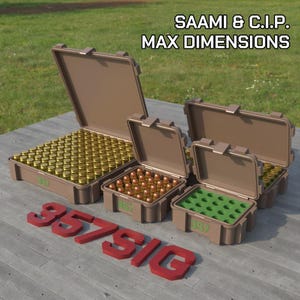 Digital STL file 357 SIG Ammo Box, 3D Printable ABOX Ammunition Storage