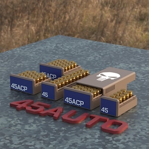 Digital STL file Ammo box 45 AUTO ammunition storage ammo crate 45 ACP 45auto 45acp